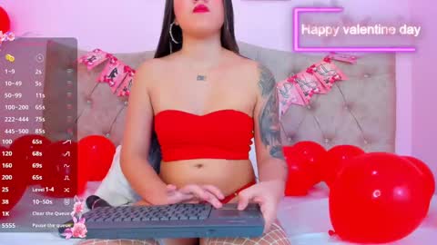 Snapshot of kata_sex0 chatting on 02.14.25 Kata online show from 02.14.25