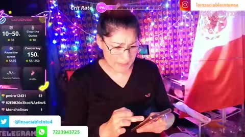 Snapshot of lainsaciableintensa chatting on 10.17.25 lainsaciableintensa online show from 10.17.25