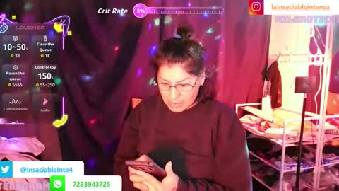 Snapshot of lainsaciableintensa chatting on 10.22.25 lainsaciableintensa online show from 10.22.25