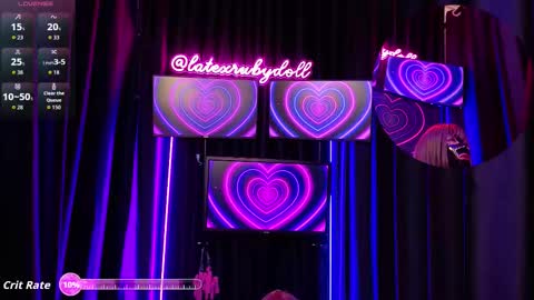 Latex Ruby online show from 11.21.25