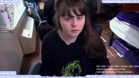 Snapshot of lavendermei chatting on 06.15.26 LavenderMei online show from 06.15.26