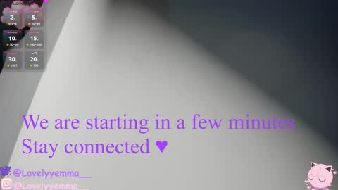 Snapshot of lovelyemma__ chatting on 12.14.25 online show from 12.14.25