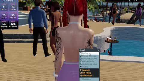 Snapshot of maya_3dxx chatting on 02.25.25 Maya online show from 02.25.25