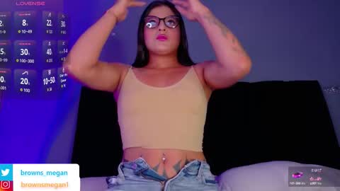 Snapshot of megan_browns1 chatting on 09.13.25 Megan  online show from 09.13.25