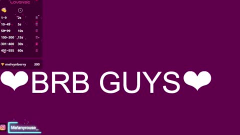 melanyrouse1 online show from 03.01.25