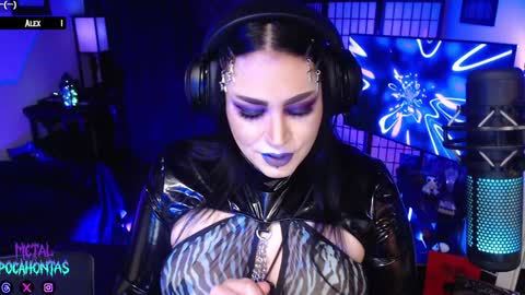 Snapshot of metalpocahotass chatting on 02.02.25 MetalPocahotass online show from 02.02.25