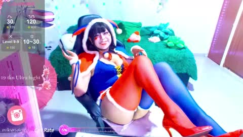 Snapshot of milkysakura chatting on 12.14.24 Abby Lilia online show from 12.14.24