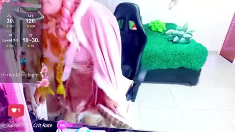 Snapshot of milkysakura chatting on 12.22.24 Abby Lilia online show from 12.22.24