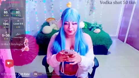 Snapshot of milkysakura chatting on 01.27.25 Abby Lilia online show from 01.27.25
