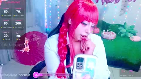 Snapshot of milkysakura chatting on 02.10.25 Abby Lilia online show from 02.10.25