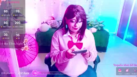 Snapshot of milkysakura chatting on 02.20.25 Abby Lilia online show from 02.20.25