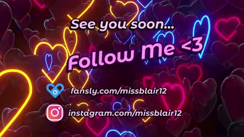 Snapshot of missblair12 chatting on 01.08.25 MissBlair online show from 01.08.25