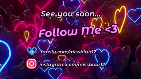 Snapshot of missblair12 chatting on 02.26.25 MissBlair online show from 02.26.25