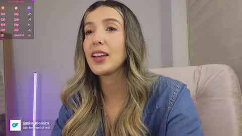 Snapshot of missmonaco chatting on 10.10.25 Emma Rivera online show from 10.10.25