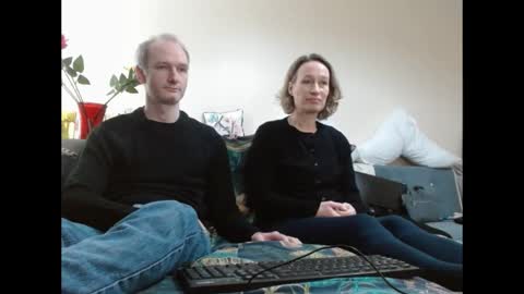 Snapshot of mrs_velvet_vixen_and_mr_stud chatting on 01.03.25 Mrs Velvet Vixen online show from 01.03.25