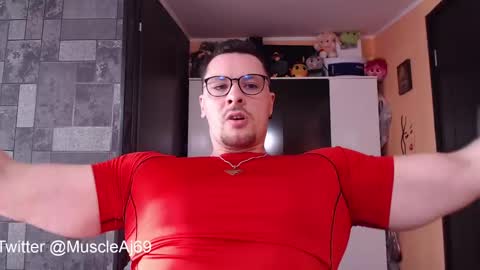 Snapshot of muscleaj69 chatting on 03.08.25 AJ online show from 03.08.25