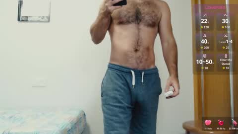 Snapshot of myhairymacho chatting on 10.24.25 Juan  OF  myhairymacho online show from 10.24.25