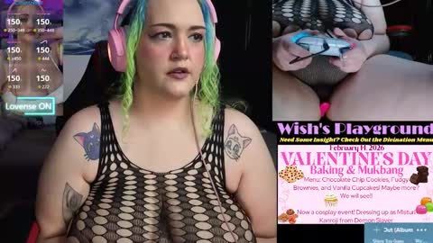 Snapshot of nevermakeawish chatting on 02.05.26 Wishs Playground online show from 02.05.26