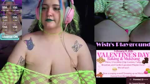 Snapshot of nevermakeawish chatting on 02.06.26 Wishs Playground online show from 02.06.26