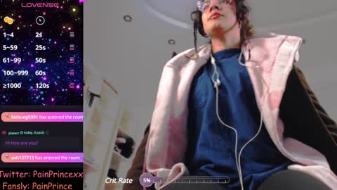 Snapshot of pain_prince chatting on 12.19.24 Pain Prince online show from 12.19.24