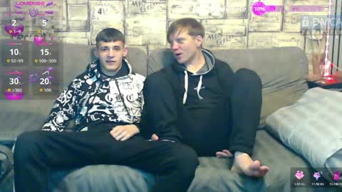Max tall dark-haired guy with tattoos and Phil blond-haired online show from 04.21.26