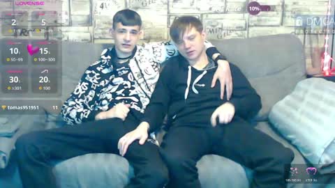 Max tall dark-haired guy with tattoos and Phil blond-haired online show from 04.23.26