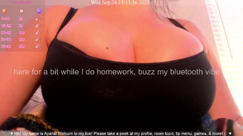 Snapshot of queenayana chatting on 09.24.25 Ayana Delatorre online show from 09.24.25