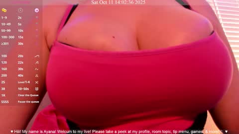 Snapshot of queenayana chatting on 10.11.25 Ayana Delatorre online show from 10.11.25