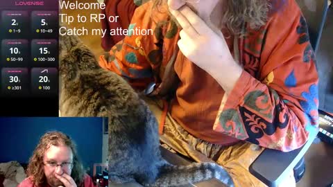 Snapshot of rathie chatting on 10.13.25 rathie online show from 10.13.25