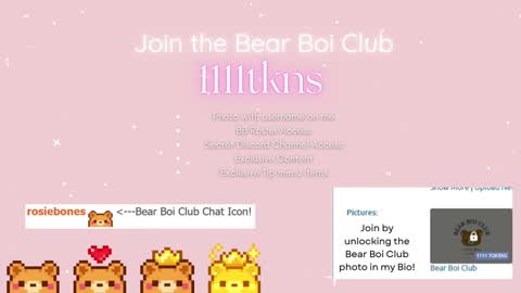 Snapshot of rosiebones chatting on 12.14.25 Rosie Bones online show from 12.14.25