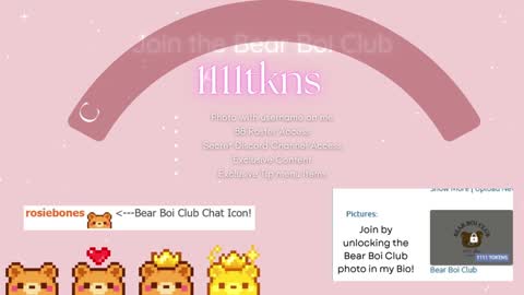 Snapshot of rosiebones chatting on 12.18.25 Rosie Bones online show from 12.18.25