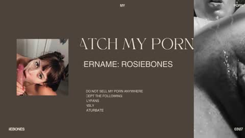 Rosie Bones online show from 06.03.26