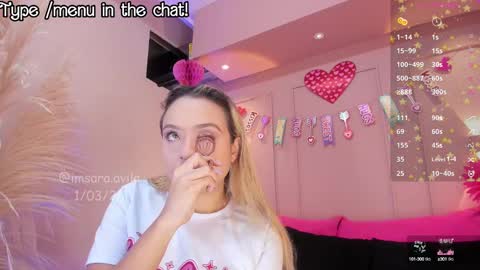 SaraAvila  online show from 03.01.25