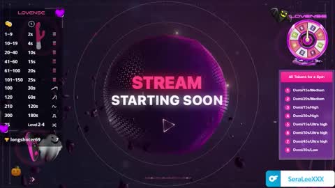 SeraLeeXXX online show from 10.31.25