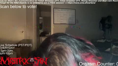 Snapshot of sinfulincubus chatting on 03.27.26 Mistrx Sin online show from 03.27.26