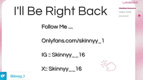 Skinnyy   online show from 04.27.26