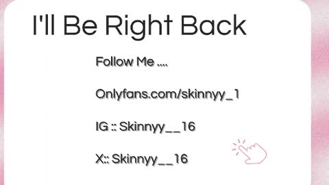 Skinnyy   online show from 05.25.26