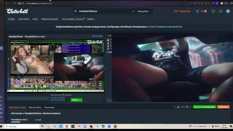 Snapshot of tomekpl30show chatting on 05.30.26 Tomek online show from 05.30.26