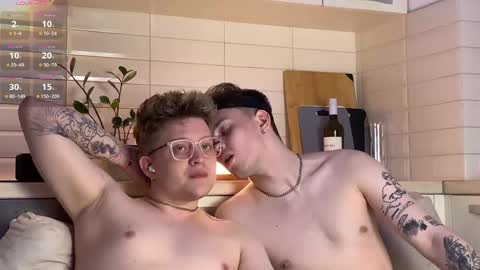 Snapshot of twoguyspleasure chatting on 06.08.26 Noah blonde and Josh dark hair Nike guy online show from 06.08.26
