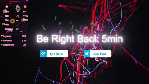 Snapshot of tyra_liana chatting on 03.11.25 Tyra Liana online show from 03.11.25