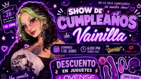 Snapshot of vainilla_l chatting on 06.17.26 Vainilla Independent model online show from 06.17.26