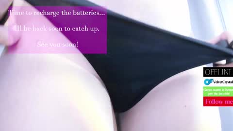 Snapshot of velvetcrystal chatting on 02.25.25  Crystal         PVT OPEN online show from 02.25.25