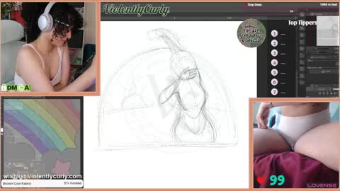 Snapshot of violentlycurly chatting on 06.03.26 Curly the Coin Operated Toy online show from 06.03.26