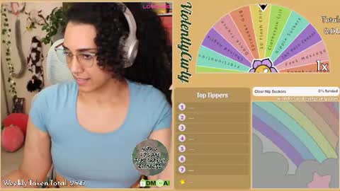 Snapshot of violentlycurly chatting on 06.09.26 Curly the Coin Operated Toy online show from 06.09.26