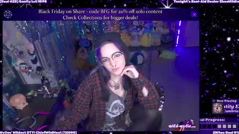 Snapshot of wildwylie chatting on 11.25.25 Wylie Wanderlust online show from 11.25.25