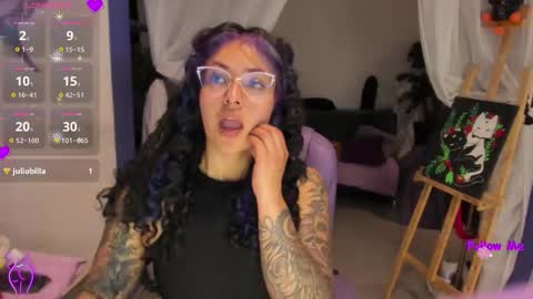 Snapshot of witchofhearts chatting on 02.20.26 Luna Violeta A r t i s t online show from 02.20.26