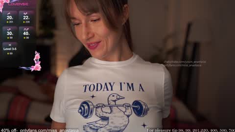 Anastasia online show from 11.28.25