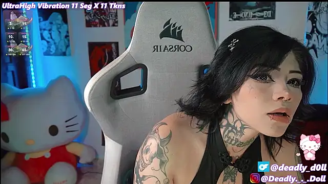 Snapshot of Deadly_Doll chatting on 02.23.25 Deadly Doll online show from 02.23.25