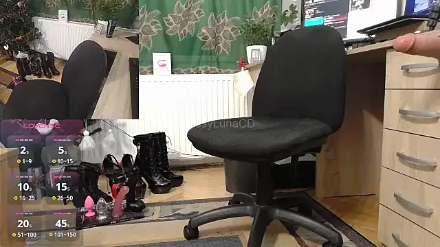 Snapshot of SissyLunaCD chatting on 01.08.25 SissyLunaCD online show from 01.08.25