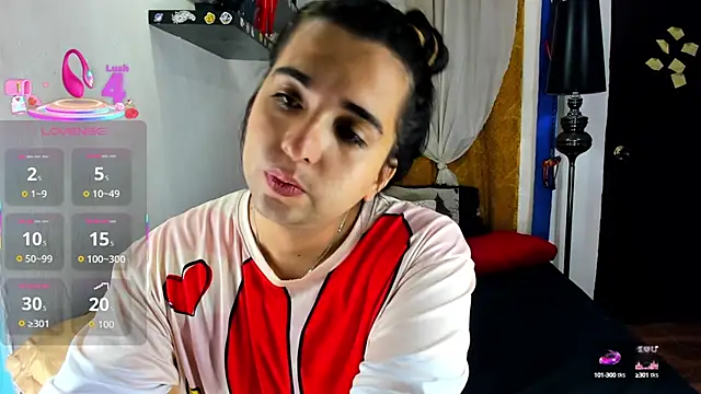 Snapshot of SARAMISHA chatting on 10.14.25 SARAMISHA online show from 10.14.25